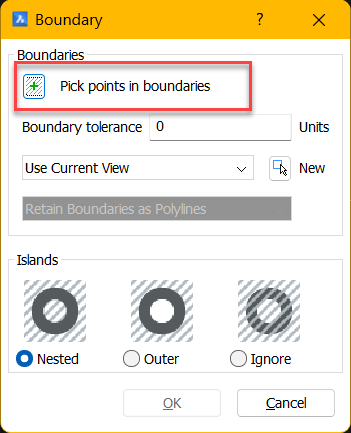 Trace boundary for open object BricsCAD Forum